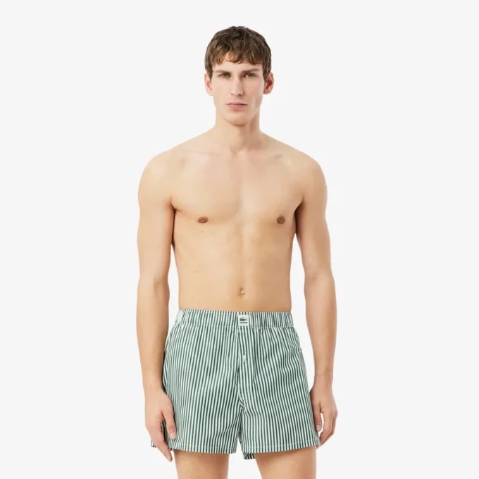 2-pakning med boxershorts i bomullspoplin