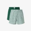 2-pakning med boxershorts i bomullspoplin