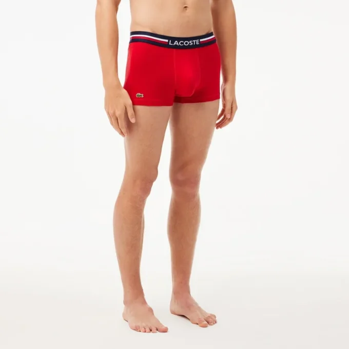3-pakk med flerfargede herre-Trunks