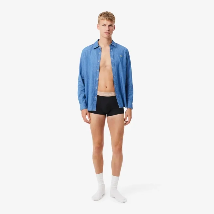 3-pakk med stretchbomullsTrunks for menn