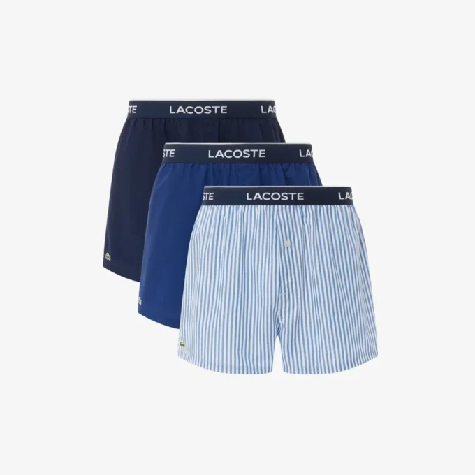 3-pakning med bomullspoplin-boxershorts for menn