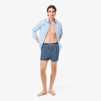 3-pakning med bomullspoplin-boxershorts for menn