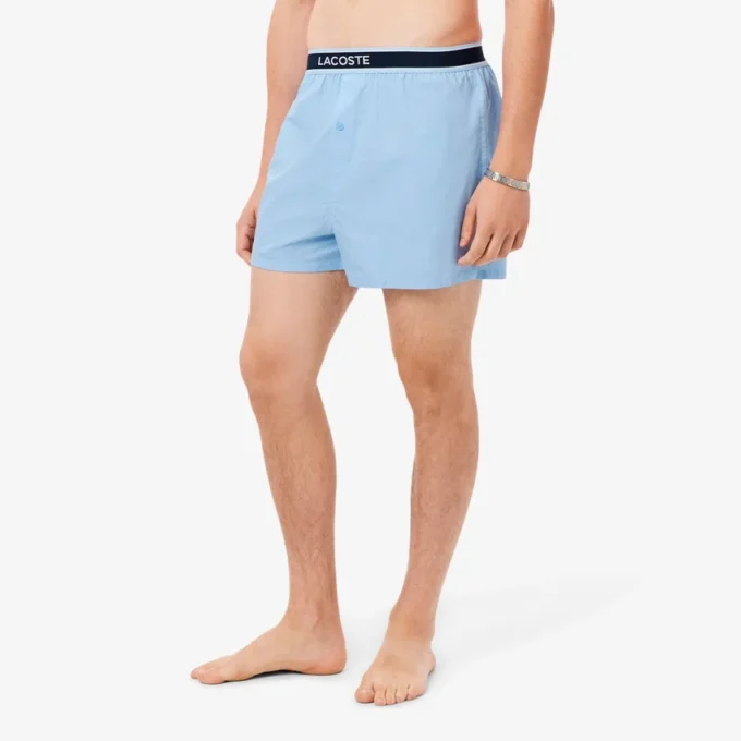 3-pakning med bomullspoplin-boxershorts for menn