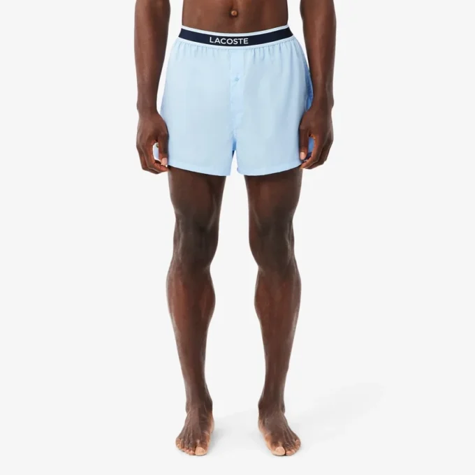 3-pakning med bomullspoplin-boxershorts for menn