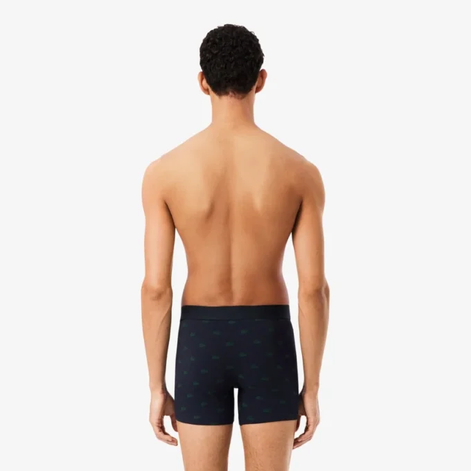 3-pakning med boxershorts i stretchbomull med trykk