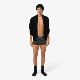 3-pakning med monogram-Trunks for menn