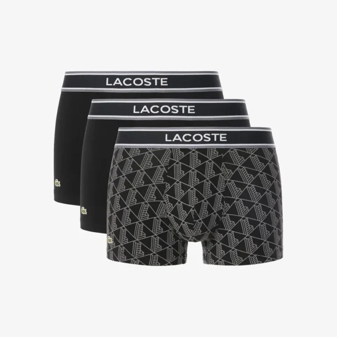 3-pakning med monogram-Trunks for menn