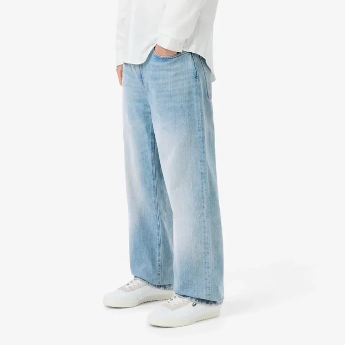 5-lommers indigo-jeans med rett snitt for menn