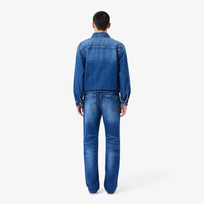5-lommers indigo-jeans med rett snitt for menn