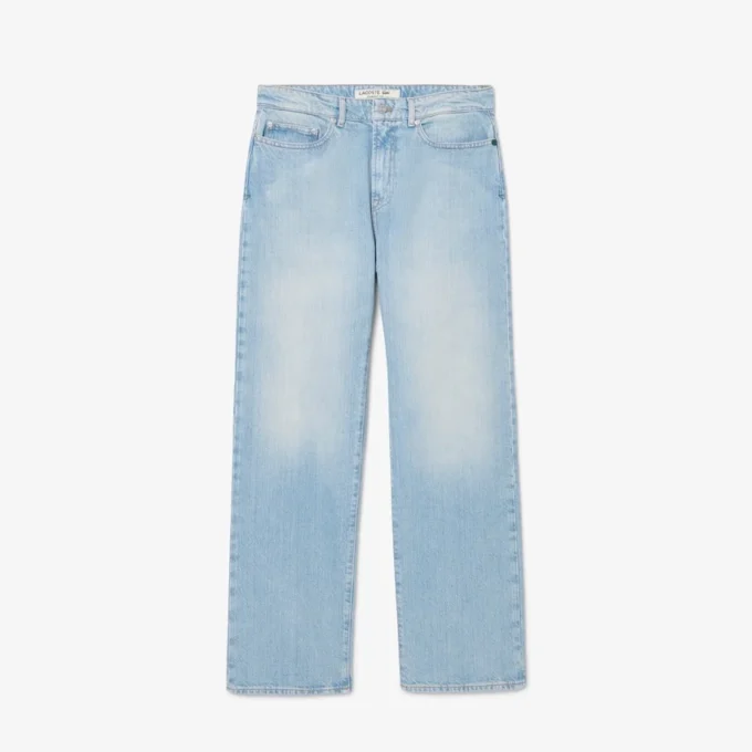 5-lommers indigo-jeans med rett snitt for menn
