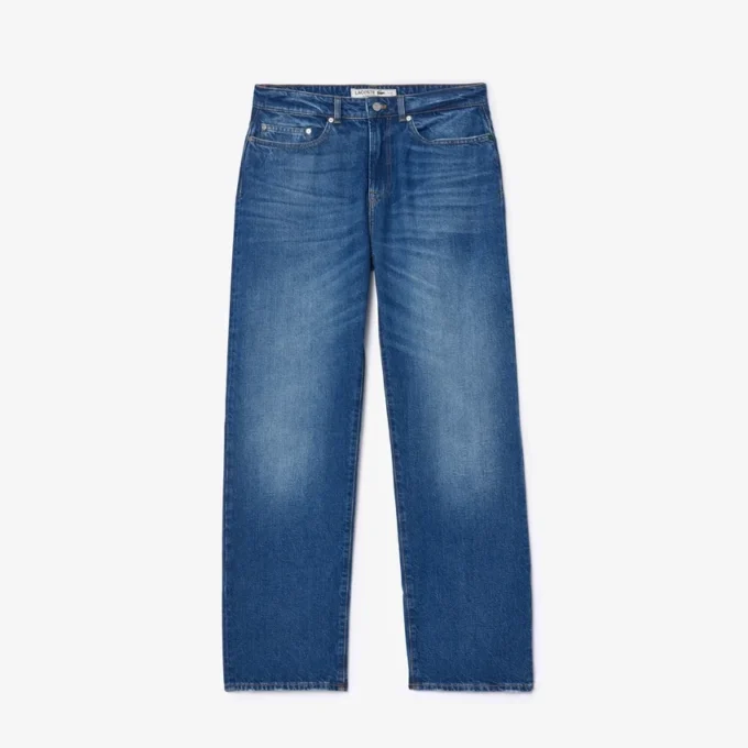 5-lommers indigo-jeans med rett snitt for menn