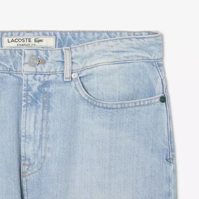 5-lommers indigo-jeans med rett snitt for menn