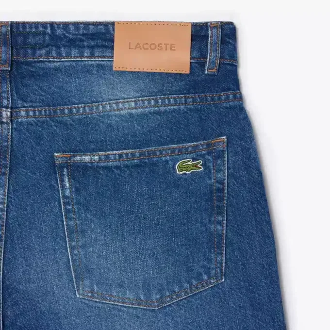 5-lommers indigo-jeans med rett snitt for menn