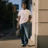 5-lommers indigo-jeans med rett snitt for menn