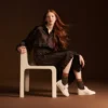 Aura-skinnsneakers for kvinner