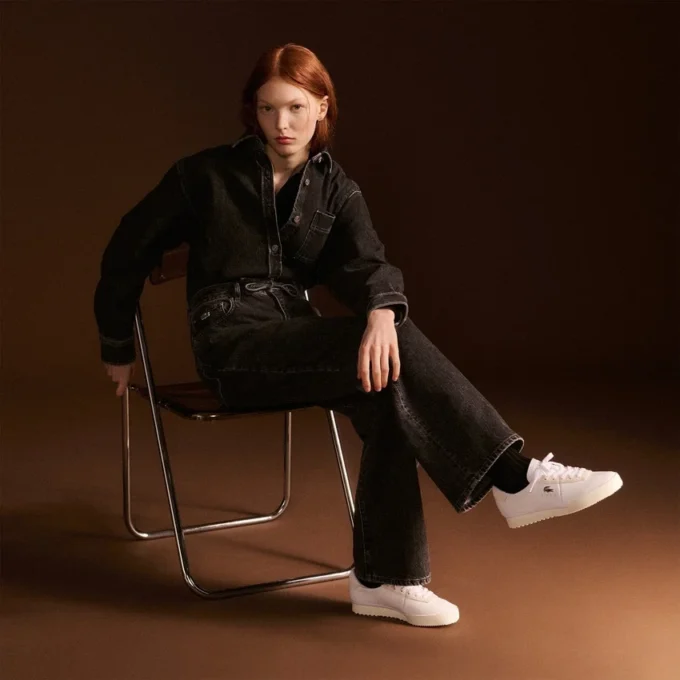Aura-skinnsneakers for kvinner