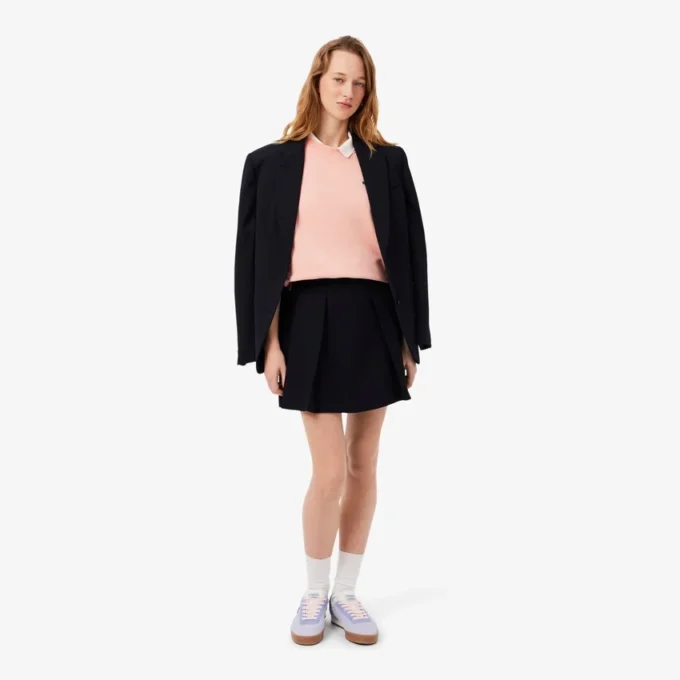 Aura-sneakers i semsket skinn for kvinner