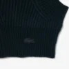 Balaclava i ribbestrikket, tovet ull