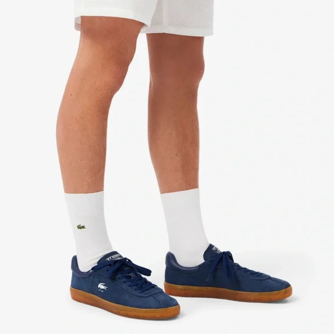 Baseshot-sneakers i semsket skinn for menn