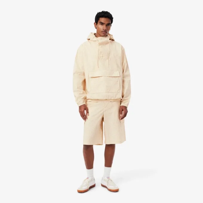 Bermuda-cargoshorts med rett passform og trykk