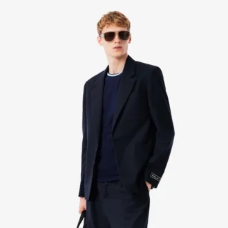 Blazer i filtet ull for menn