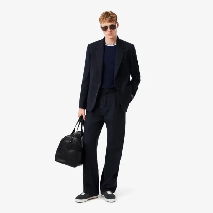 Blazer i filtet ull for menn