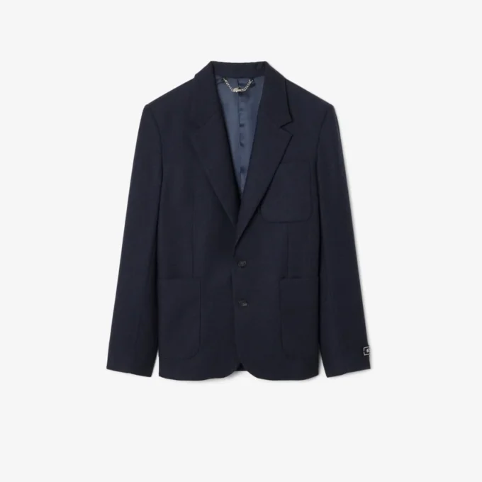 Blazer i filtet ull for menn