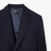 Blazer i filtet ull for menn