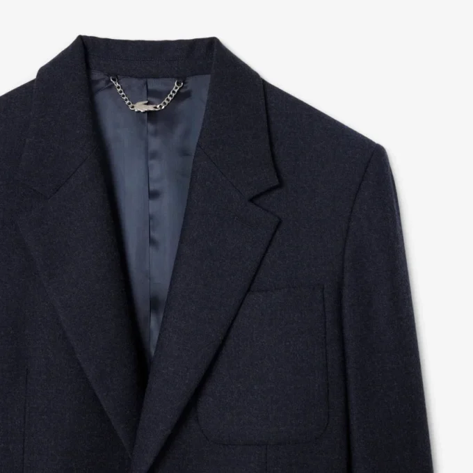 Blazer i filtet ull for menn