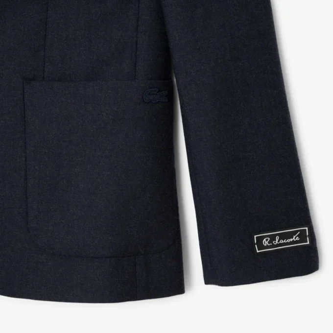 Blazer i filtet ull for menn