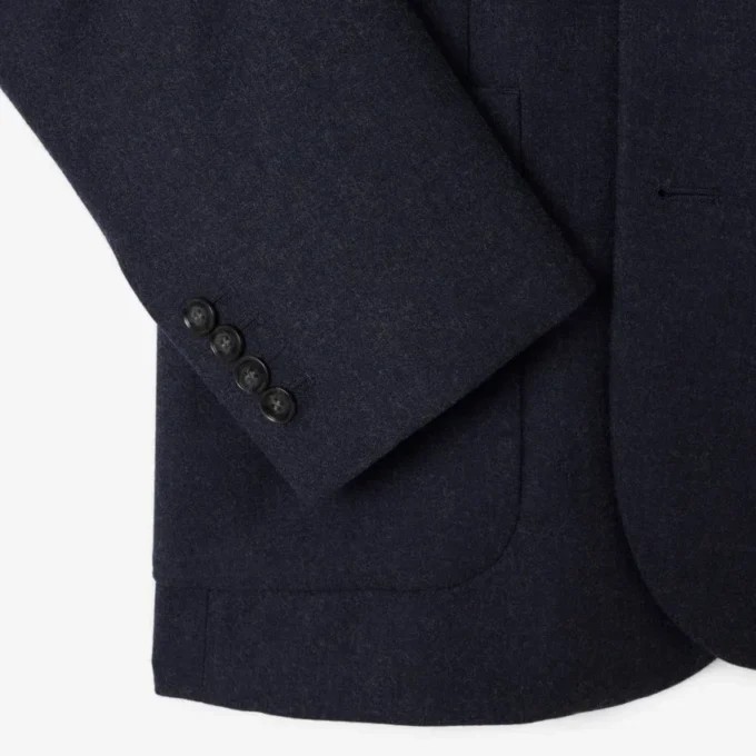 Blazer i filtet ull for menn