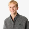 Bomberjakke i merinoulljersey for menn