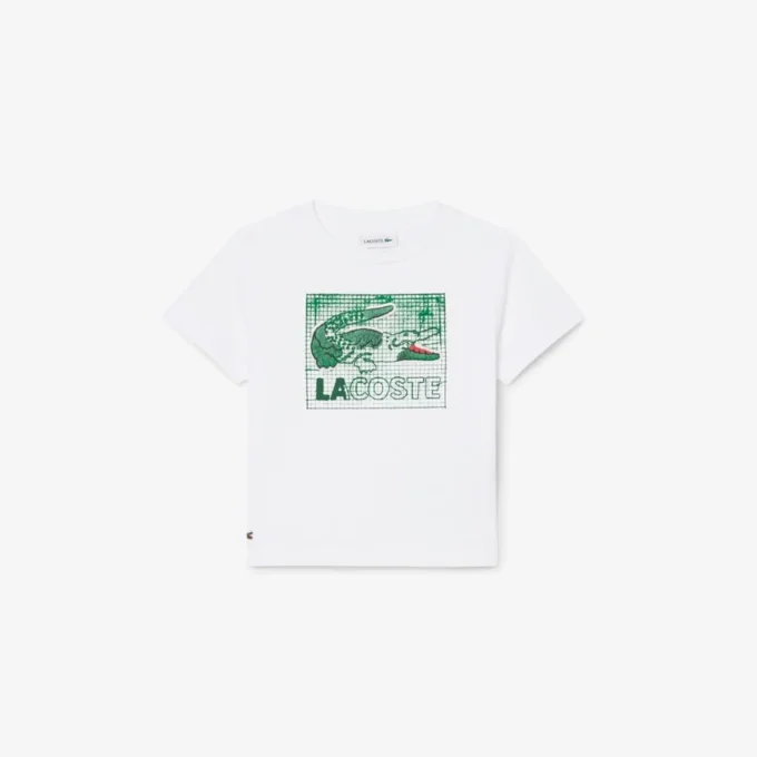 Bomulls-T-skjorte med grafisk trykk