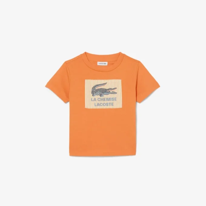 Bomulls-T-skjorte med logo