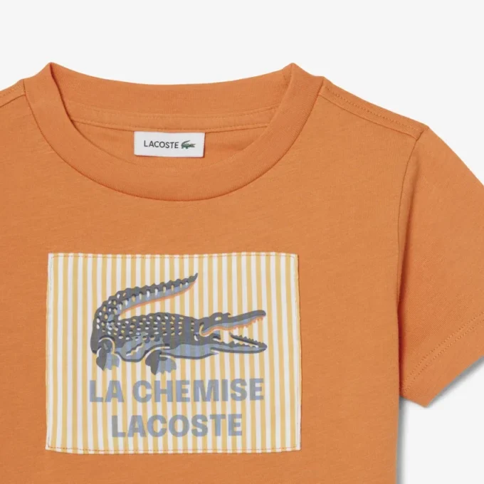 Bomulls-T-skjorte med logo