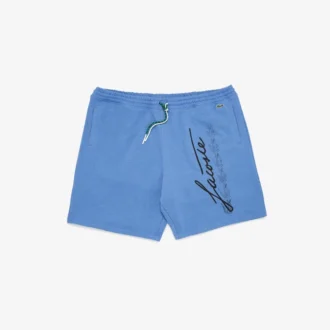 Bomullsshorts for menn med merke