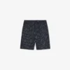 Bomullsshorts med krokodilleprint og striper