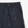 Bomullsshorts med krokodilleprint og striper