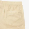 Bomullsshorts med krokodilleprint og striper
