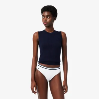 Bomullsunderbukser med striper i livet