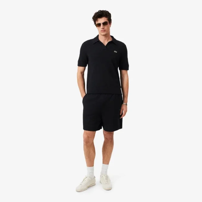 Bouclé-strikkede shorts