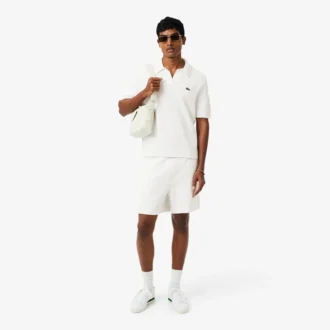Bouclé-strikkede shorts