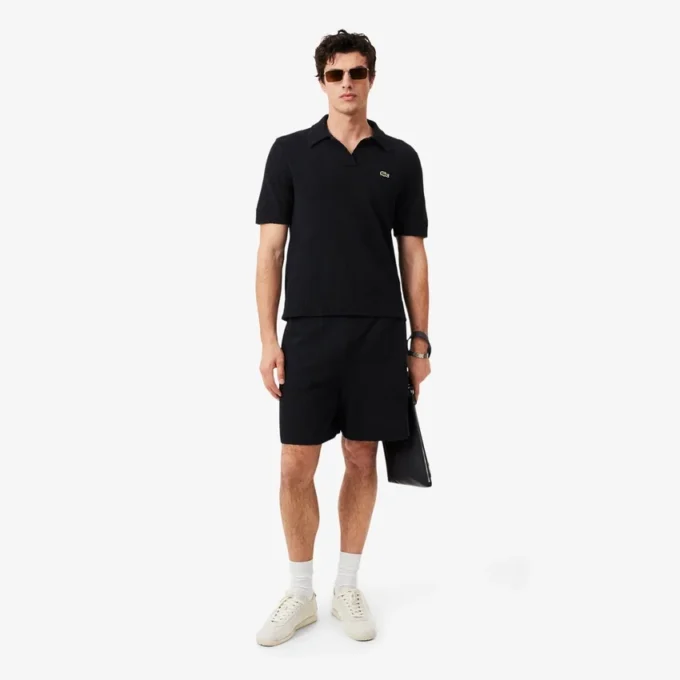 Bouclé-strikkede shorts