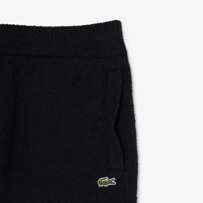 Bouclé-strikkede shorts