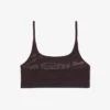 Bralette i mesh med krokodille-detaljer