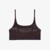 Bralette i mesh med krokodille-detaljer