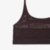 Bralette i mesh med krokodille-detaljer