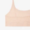 Bralette i mesh med krokodille-detaljer
