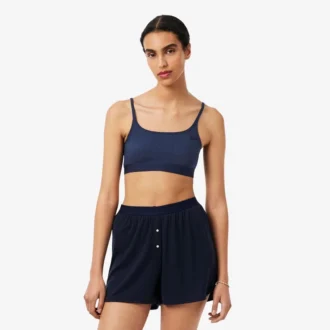 Bralette med logo og pointelle-mønster