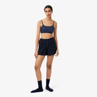 Bralette med logo og pointelle-mønster
